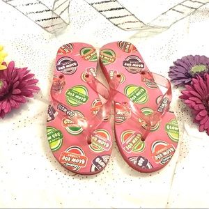 Pink Blow Pop Flip Flops - XL